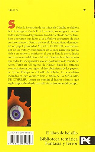 La Mascara De Cthulhu / the Mask of Cthulhu (El Libro De Bolsillo. Bibliotecas Tematicas. Biblioteca De Fantasia Y Terror) (Spanish Edition)