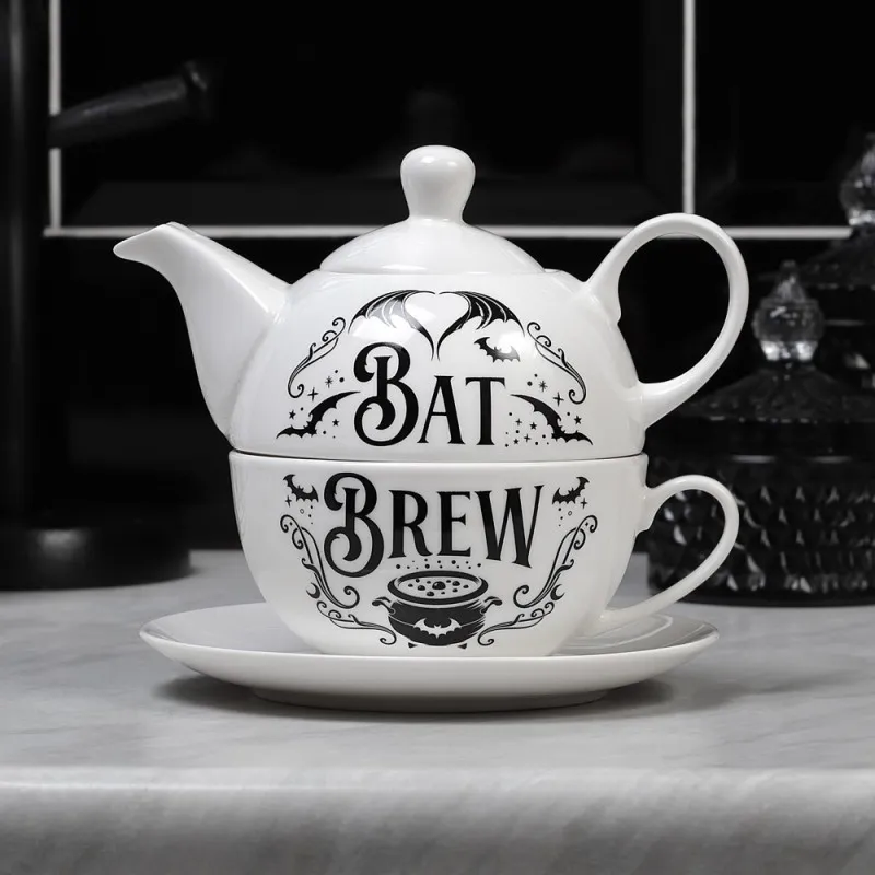 [664427052525] Set de tetera y taza «Bat Brew»